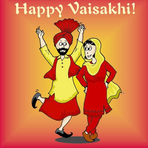 Vaisakhi Greeting Card - Davora Greeting Cards